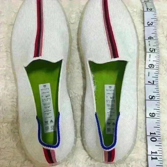 ROTHY’S X EVIAN Sold Out Limited Edition Slip On Recycled Collection Sz 7 NWOB - Picture 6 of 7